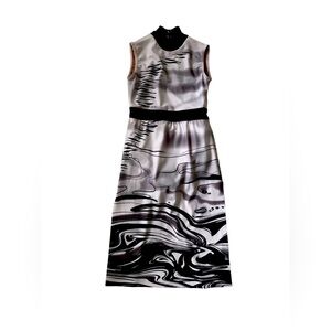 Tenth House Girls Black & White Contemporary Dance Costume Dress Sz MC